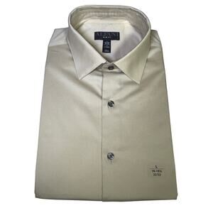 Alfani Men's Slim-Fit Temp Regulating Dress Shirt, Brown Rice 16-16.5 32-33 $65